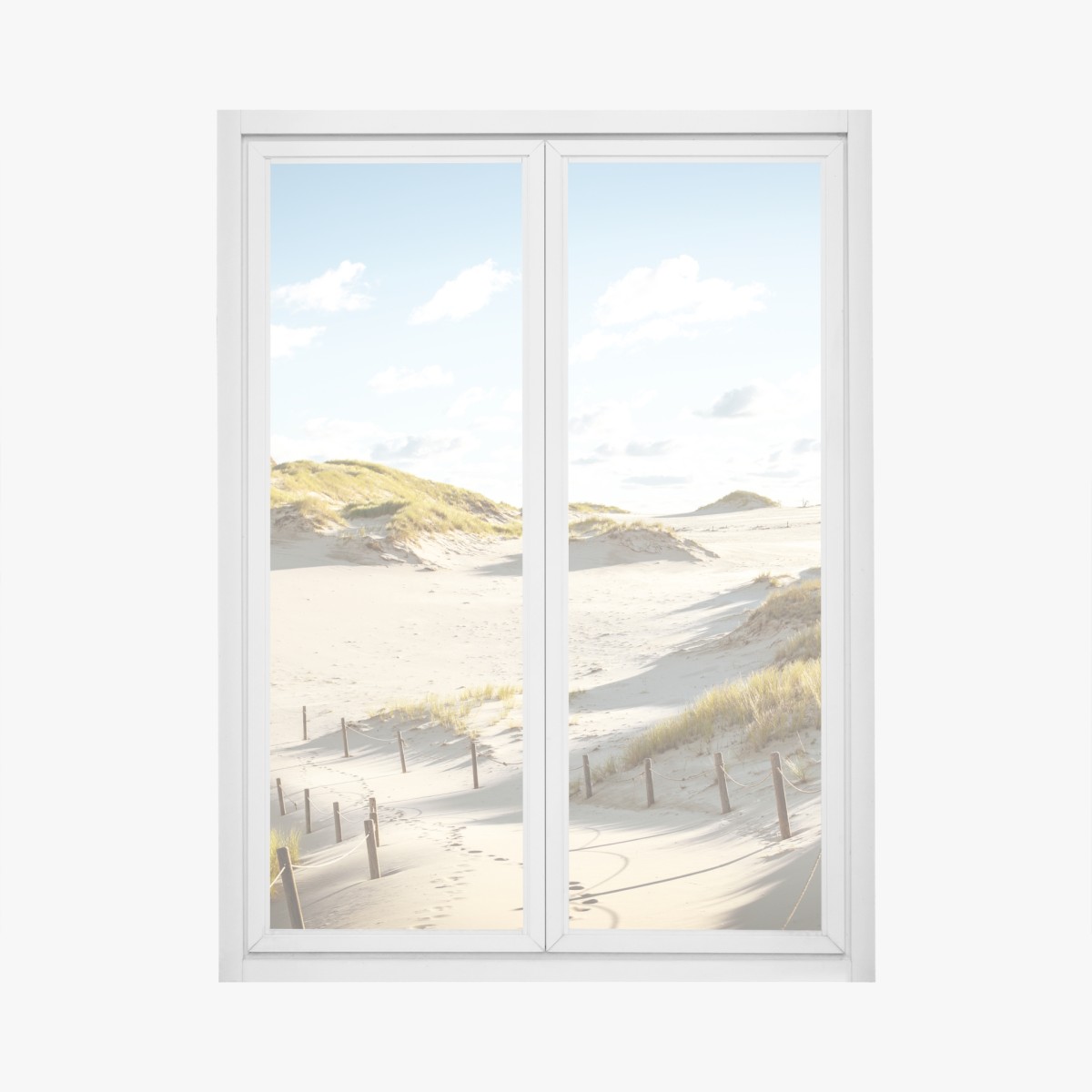 Window decal tranquil dunes at Slowinski National Park