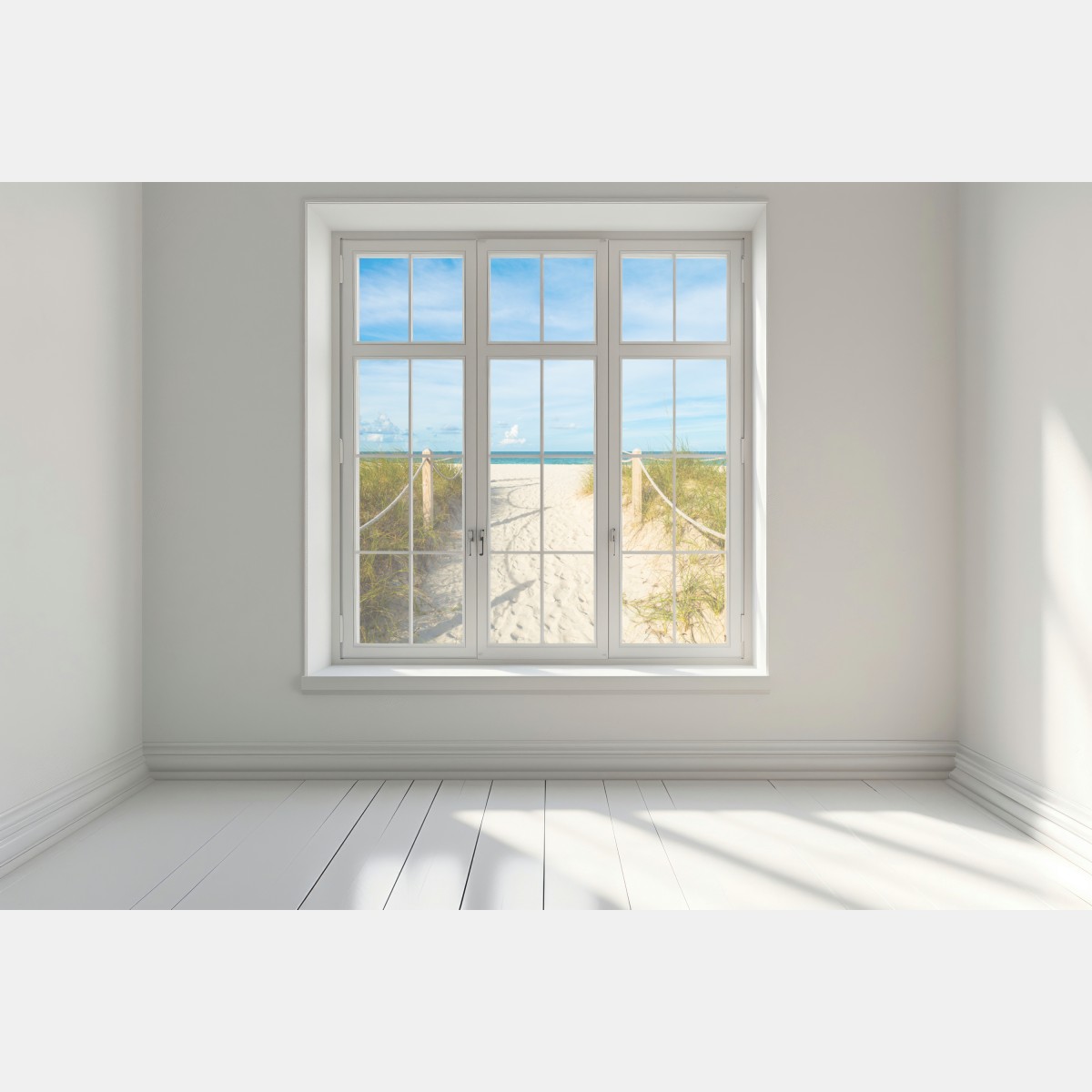 Naklejka na okno ścieżka na plażę w Miami – Wallissimo® Naklejka na okno ścieżka na plażę w Miami – Wallissimo®