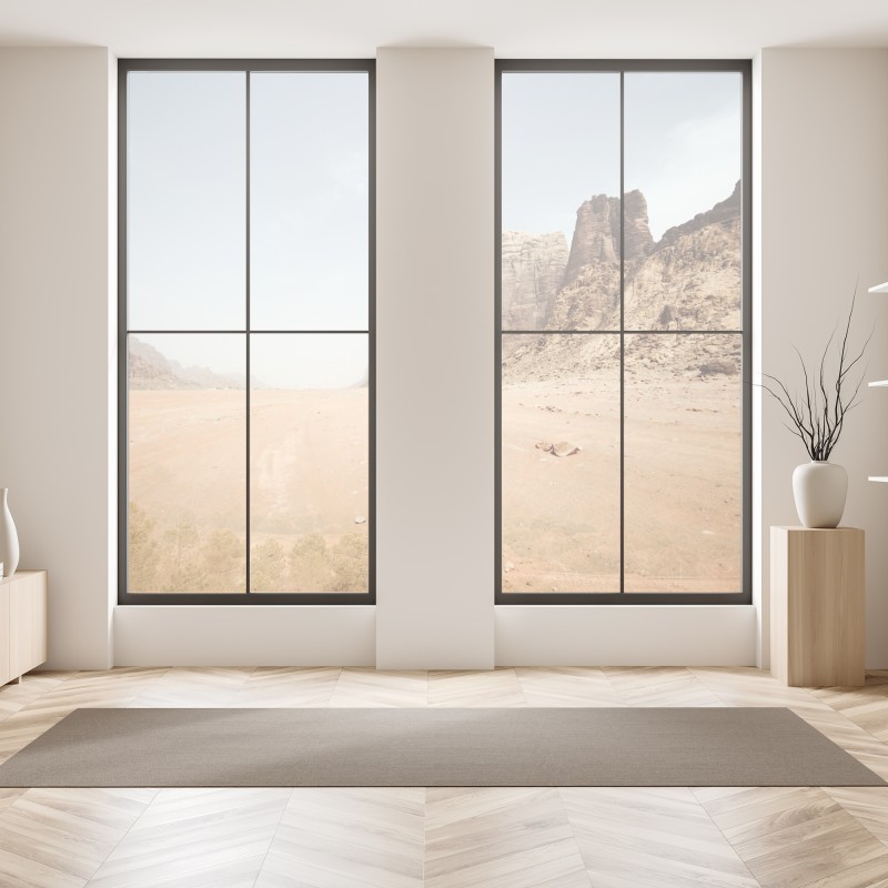 Naklejka na okno złote słoneczniki – Wallissimo®