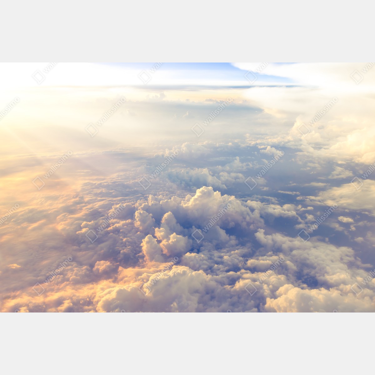 Naklejka na okno słoneczne chmury nad horyzontem – Wallissimo® Naklejka na okno słoneczne chmury nad horyzontem – Wallissimo®