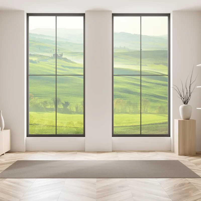 Naklejka na okno Sveti Stefan, Czarnogóra historyczny kurort na wyspie – Wallissimo®