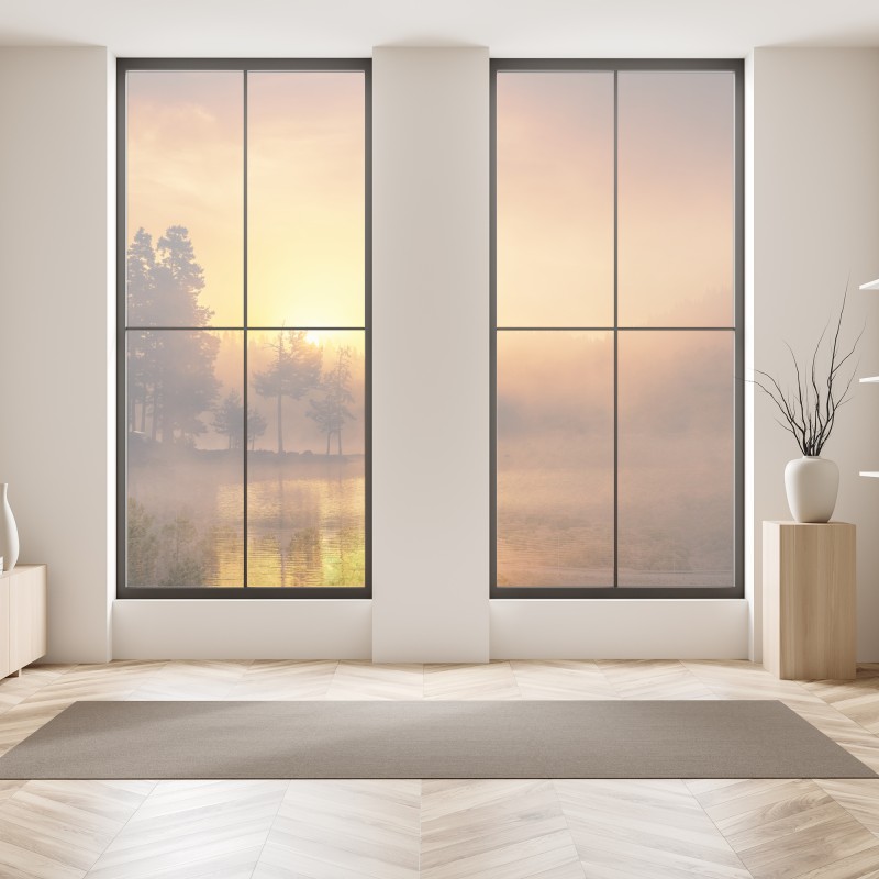 Naklejka na okno panorama lotnicza wybrzeża Rodos – Wallissimo®