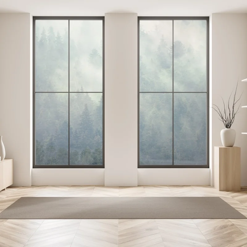 Naklejka na okno abstrakcyjne marmurowe tło w odcieniach turkusu i fioletu ze złotem – Wallissimo®