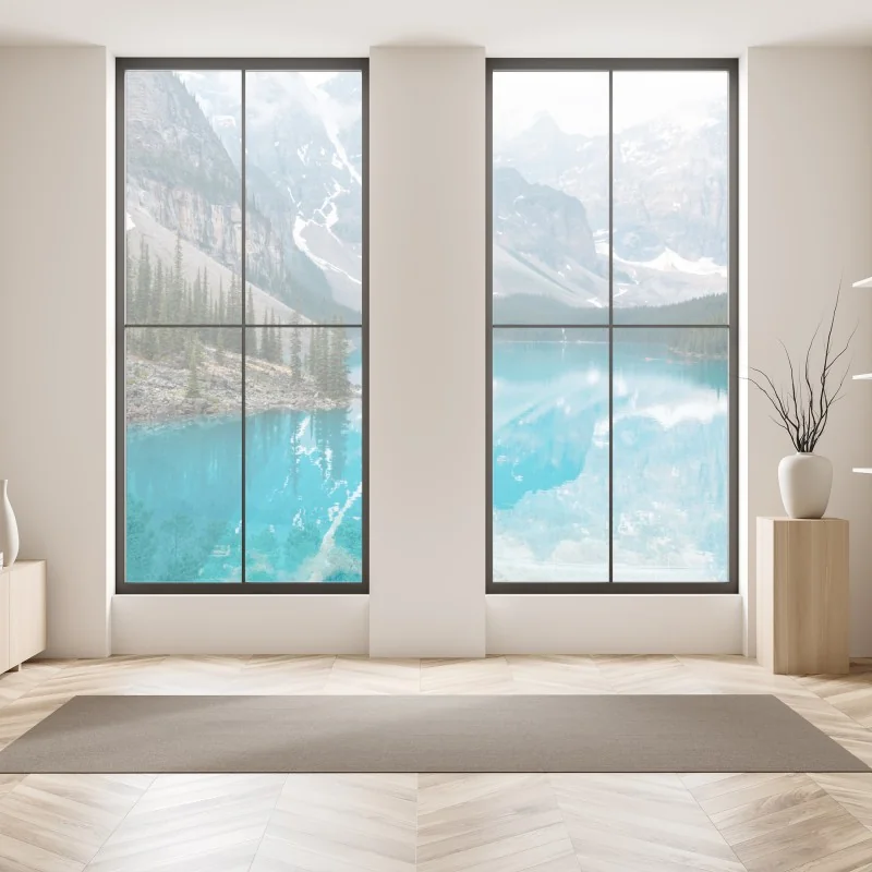 Naklejka na okno majestatyczne klify nad turkusowym oceanem – Wallissimo®