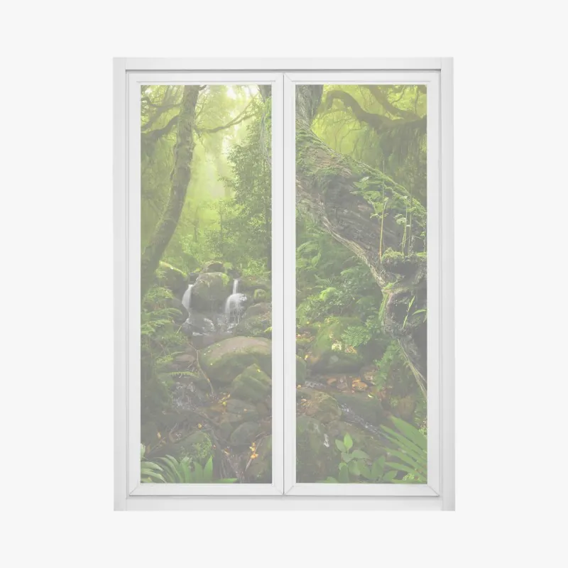 Naklejka na okno delikatny wzór z magnoliami – Wallissimo®