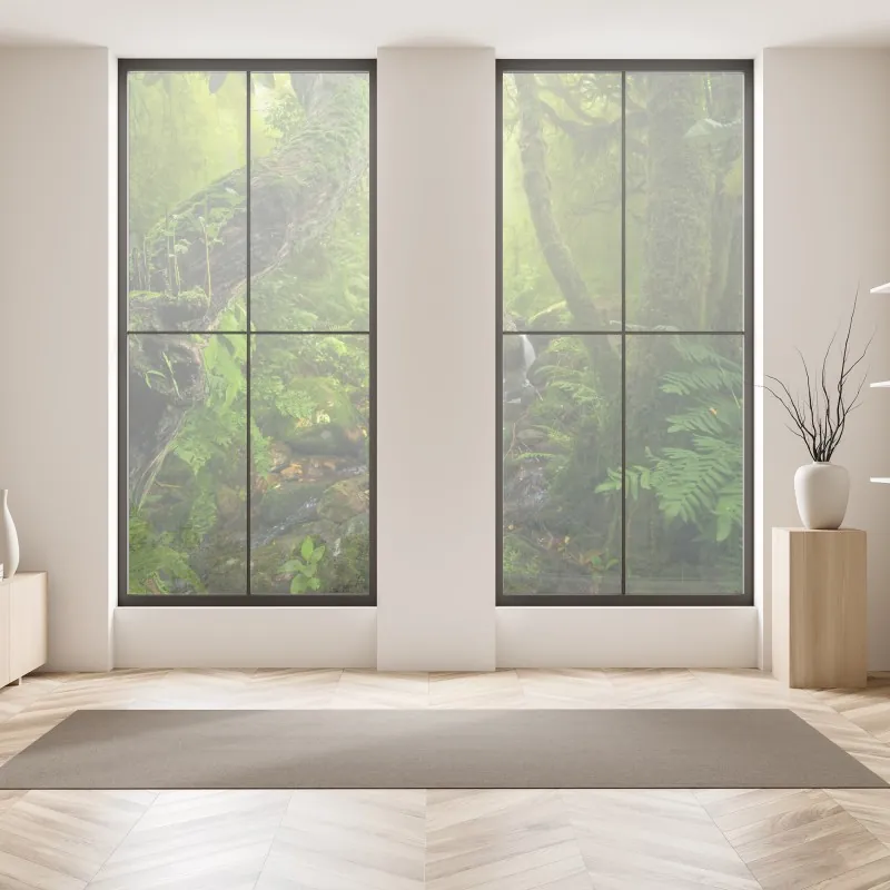 Naklejka na okno jesienna panorama gór i jeziora – Wallissimo®