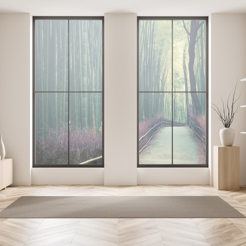 Naklejka na okno zabawny pastelowy wzór z jednorożcowym kotem – Wallissimo®