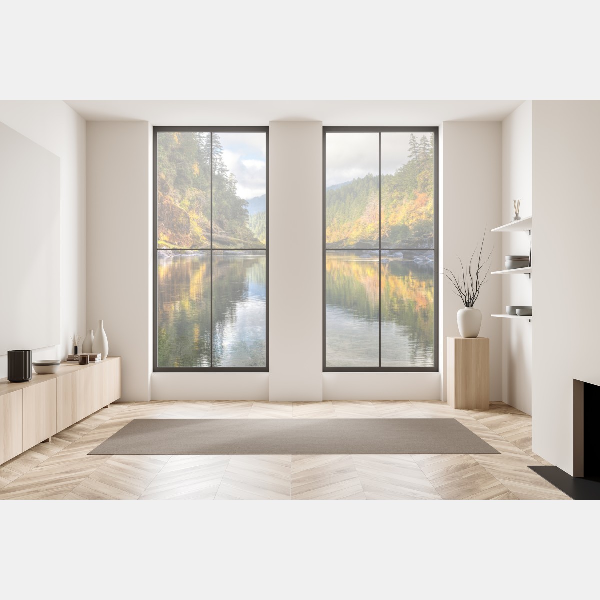 Naklejka na okno Rogue River jesienne odbicia – Wallissimo® Naklejka na okno Rogue River jesienne odbicia – Wallissimo®