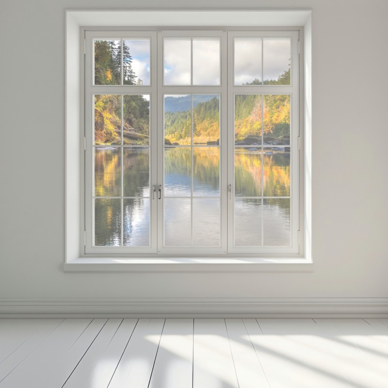 Naklejka na okno Rogue River jesienne odbicia – Wallissimo® Naklejka na okno Rogue River jesienne odbicia – Wallissimo®