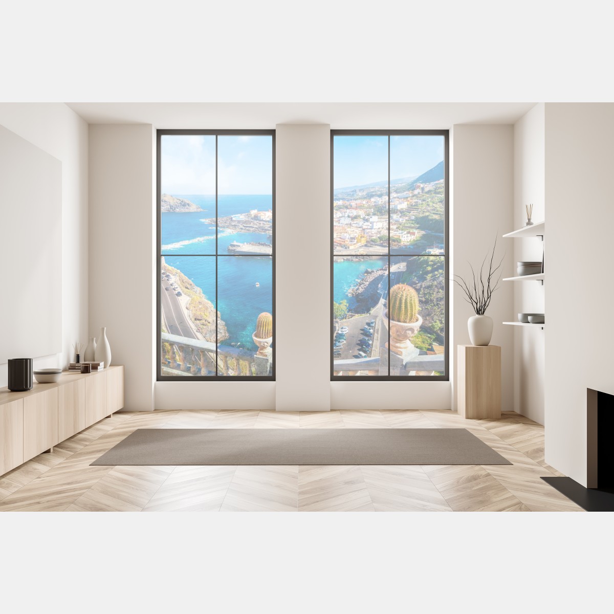 Naklejka na okno Garachico panorama nadmorska, Tenerife – Wallissimo® Naklejka na okno Garachico panorama nadmorska, Tenerife – Wallissimo®