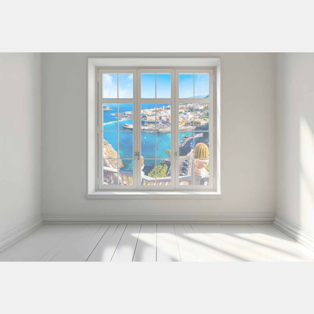 Naklejka na okno Garachico panorama nadmorska, Tenerife – Wallissimo® Naklejka na okno Garachico panorama nadmorska, Tenerife – Wallissimo®