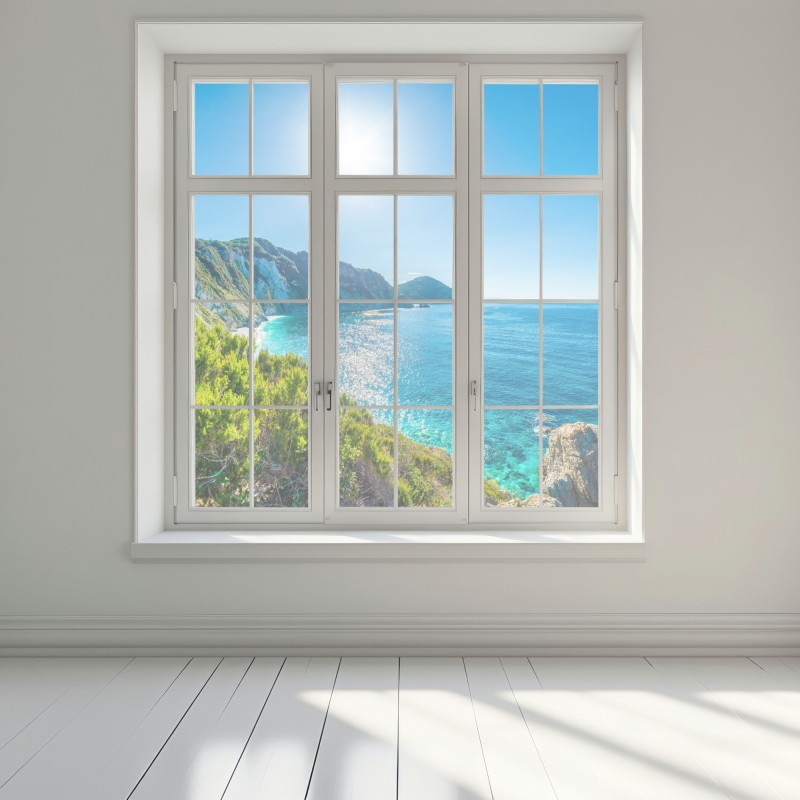 Naklejka na okno słoneczna panorama plaży Sansone, Elba – Wallissimo® Naklejka na okno słoneczna panorama plaży Sansone, Elba – Wallissimo®