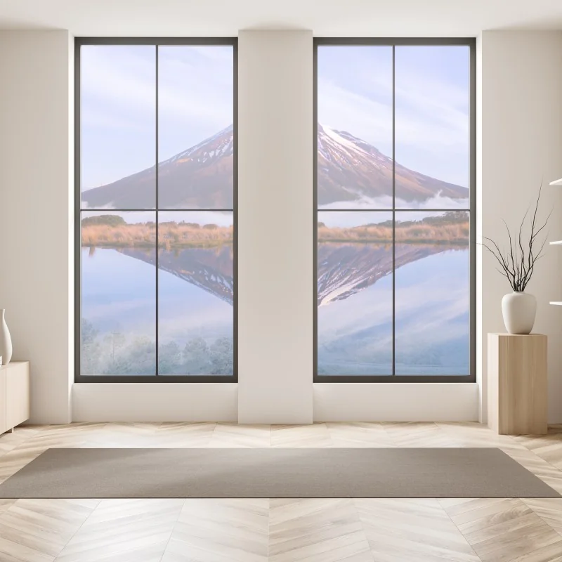 Naklejka na okno złote geometryczne fasety – Wallissimo®