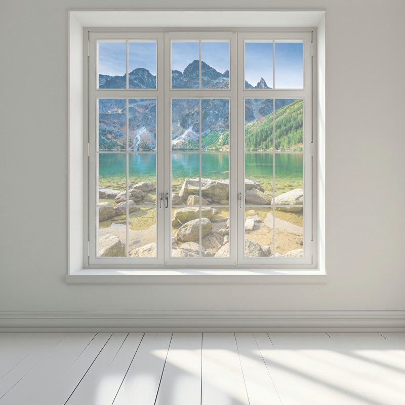 Naklejka na okno Morskie Oko zielone jezioro w Tatrach – Wallissimo® Naklejka na okno Morskie Oko zielone jezioro w Tatrach – Wallissimo®