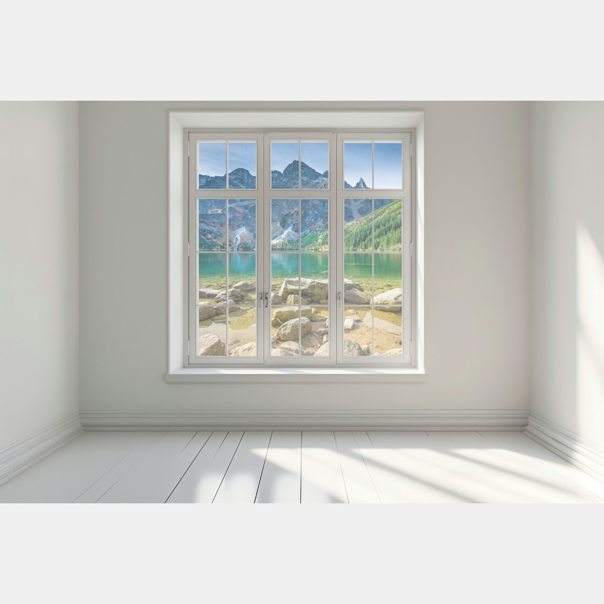 Naklejka na okno Morskie Oko zielone jezioro w Tatrach – Wallissimo® Naklejka na okno Morskie Oko zielone jezioro w Tatrach – Wallissimo®