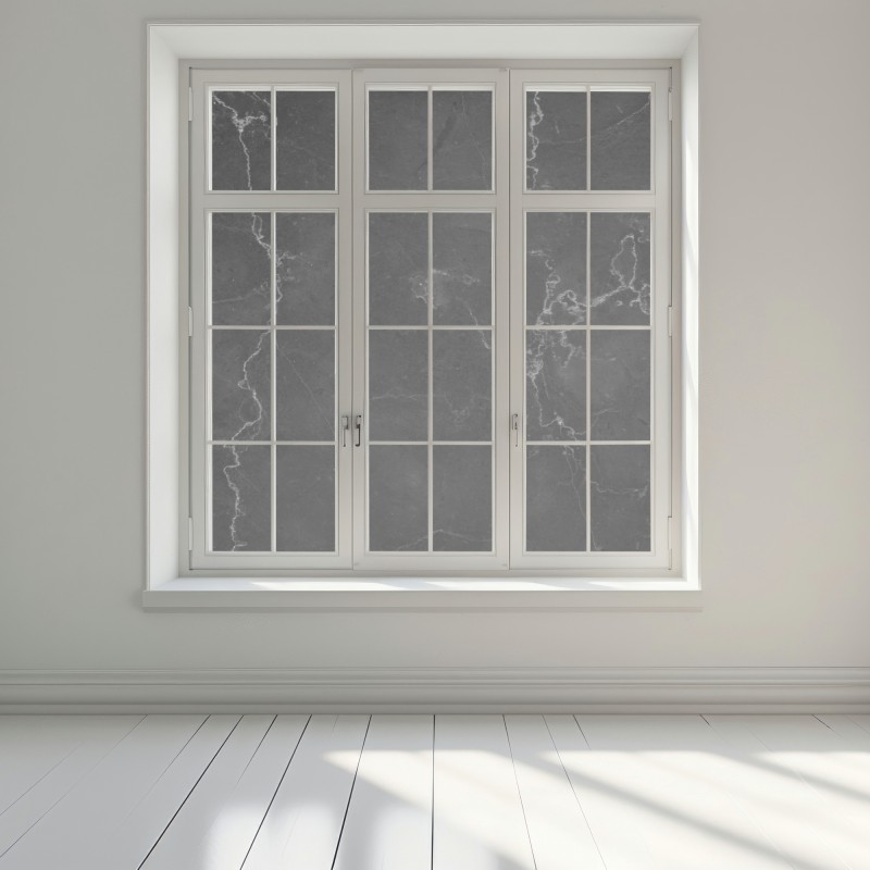 Naklejka na okno czarna faktura marmuru – Wallissimo® Naklejka na okno czarna faktura marmuru – Wallissimo®