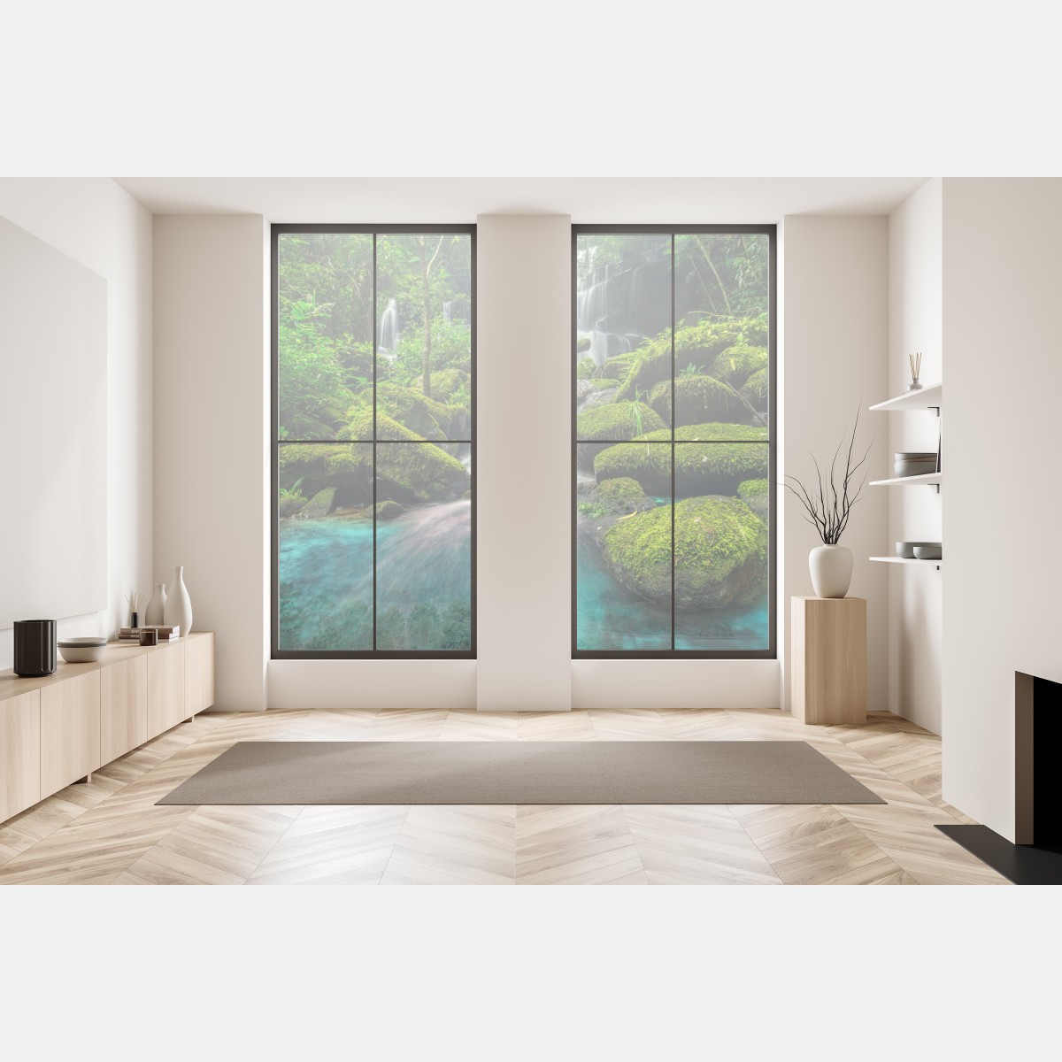 Naklejka na okno spokojny wodospad w Phu Tub Berk, Tajlandia – Wallissimo® Naklejka na okno spokojny wodospad w Phu Tub Berk, Tajlandia – Wallissimo®