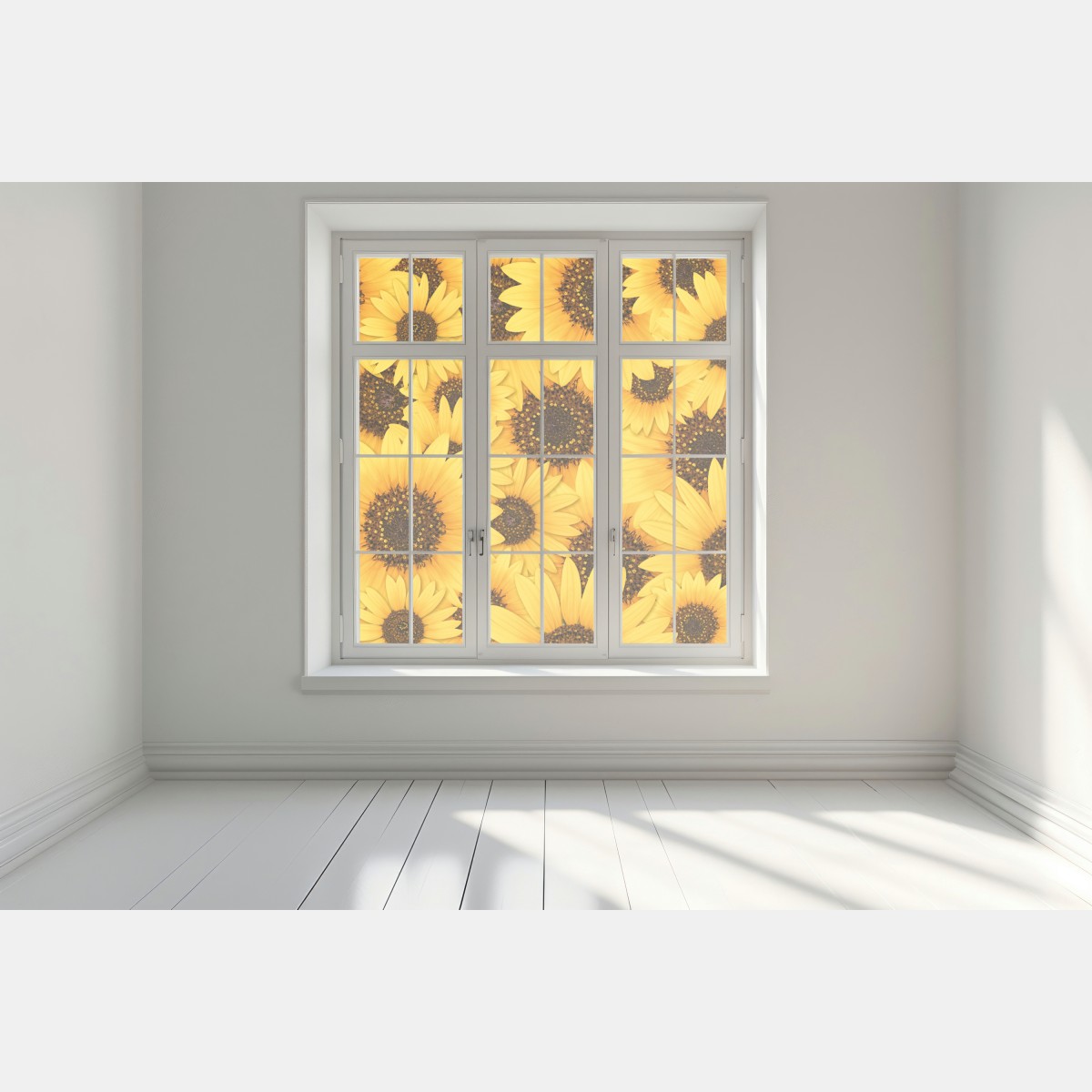 Naklejka na okno złote słoneczniki – Wallissimo® Naklejka na okno złote słoneczniki – Wallissimo®