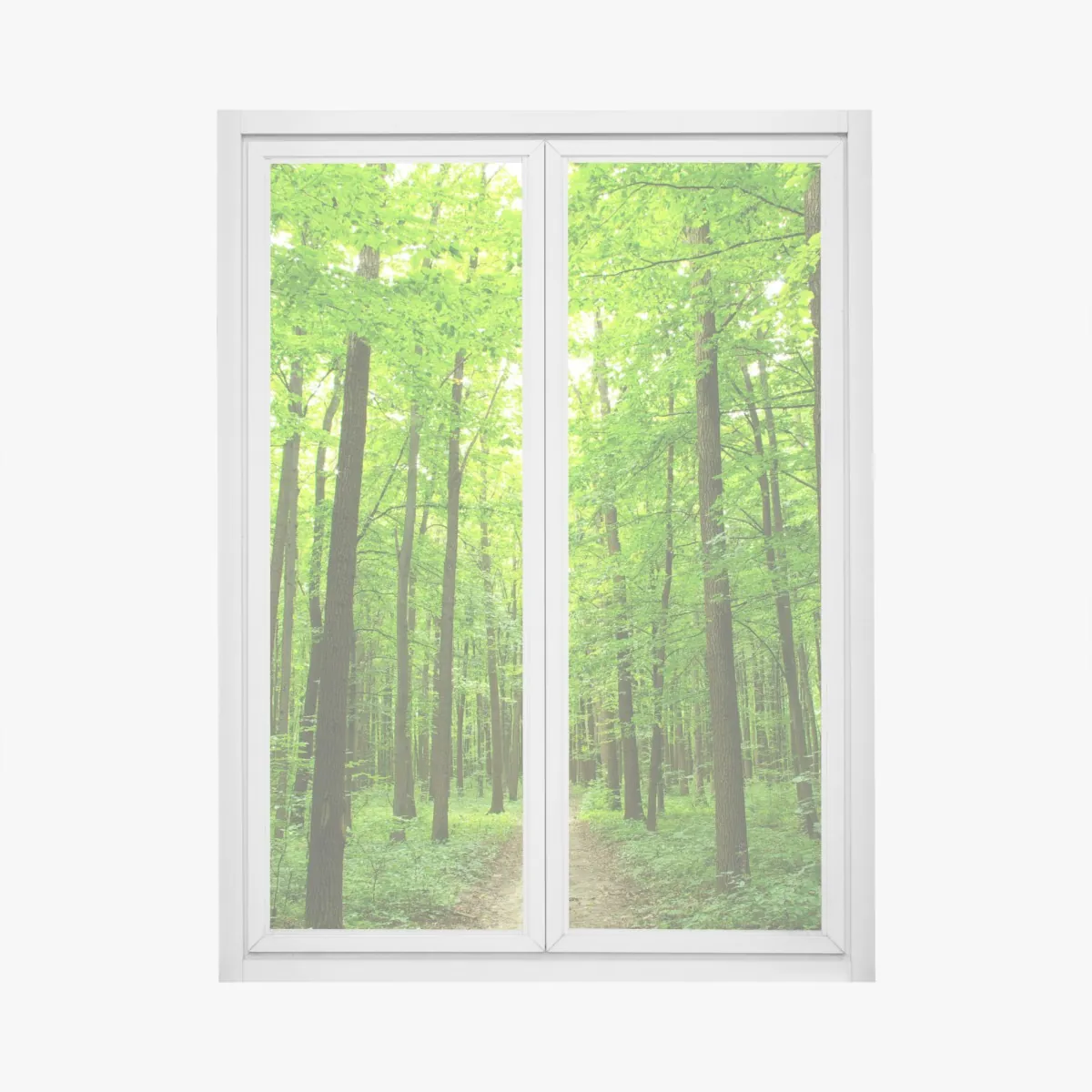 Naklejka na okno spokojna leśna ścieżka – Wallissimo® Naklejka na okno spokojna leśna ścieżka – Wallissimo®