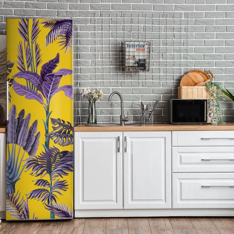 Naklejka na lodówkę spokojna zielona kładka leśna – Wallissimo®