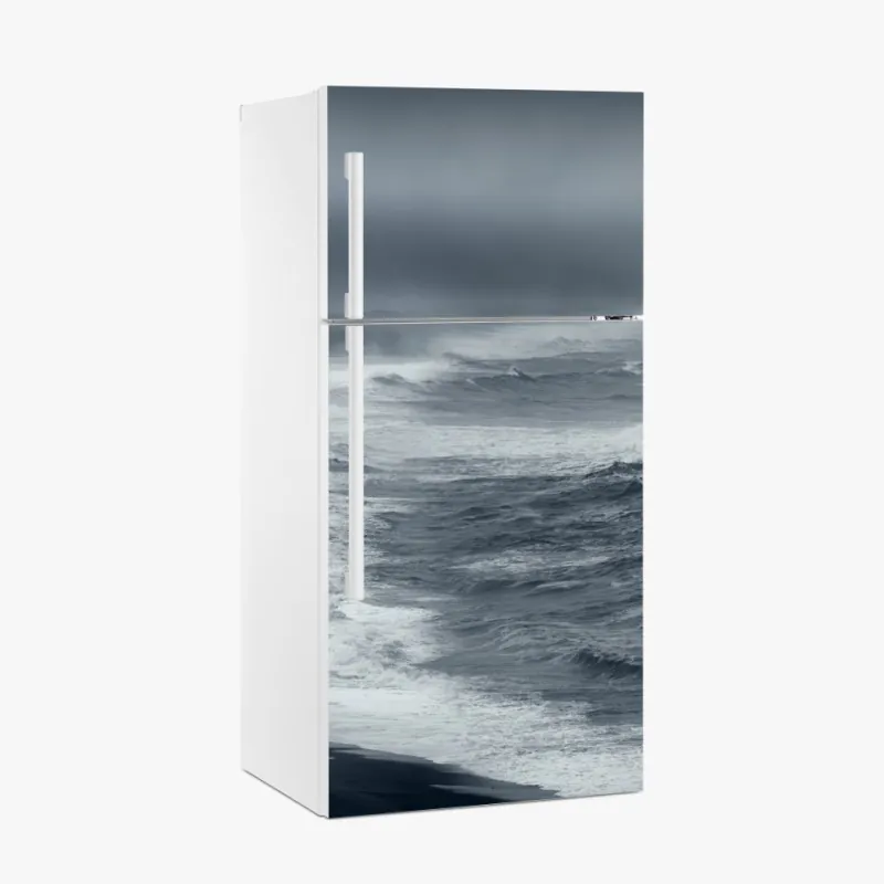 Naklejka na lodówkę burzliwe wybrzeże Islandii panorama