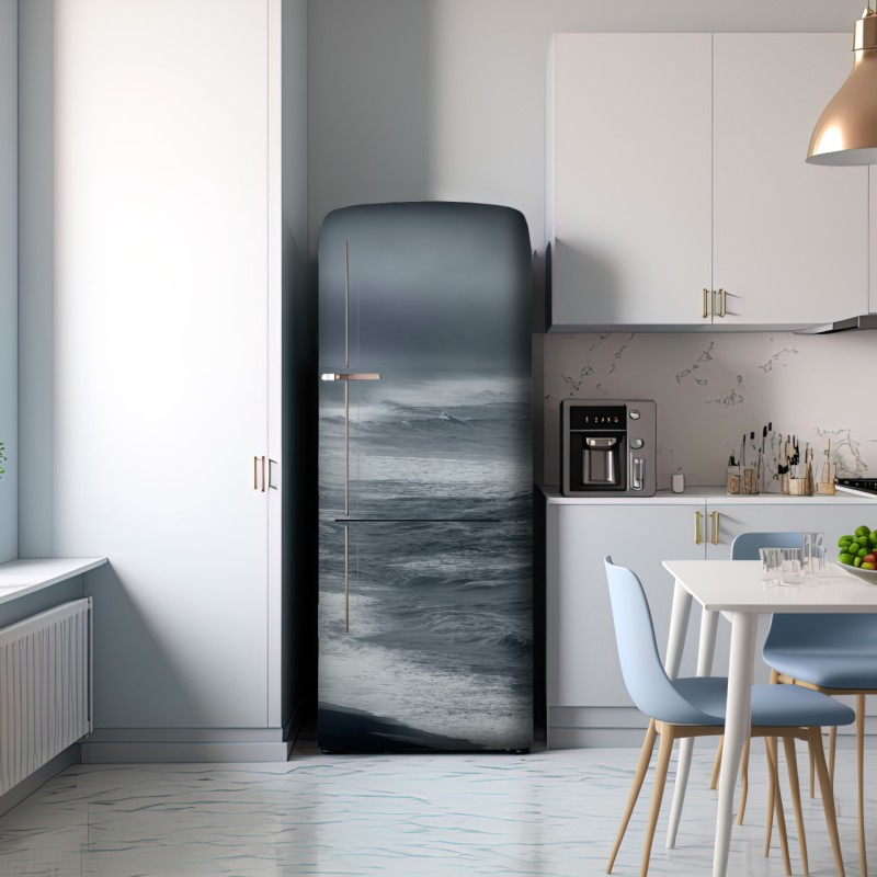 Naklejka na lodówkę burzliwe wybrzeże Islandii panorama – Wallissimo® Naklejka na lodówkę burzliwe wybrzeże Islandii panorama – Wallissimo®