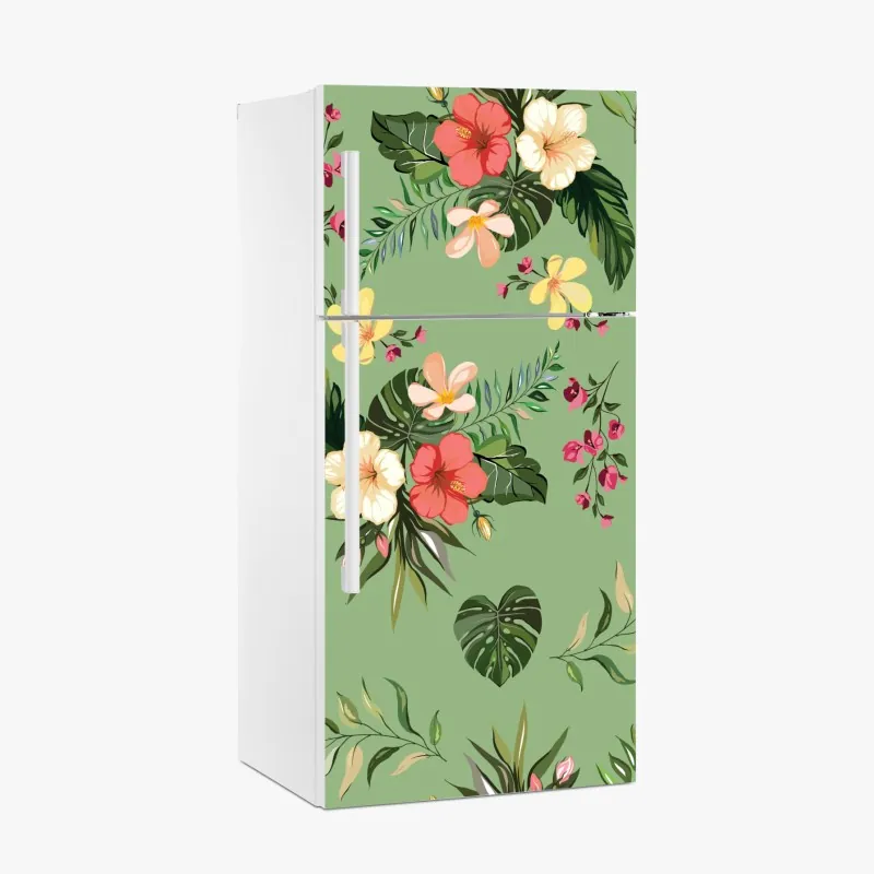 Naklejka na lodówkę czarna faktura marmuru – Wallissimo®