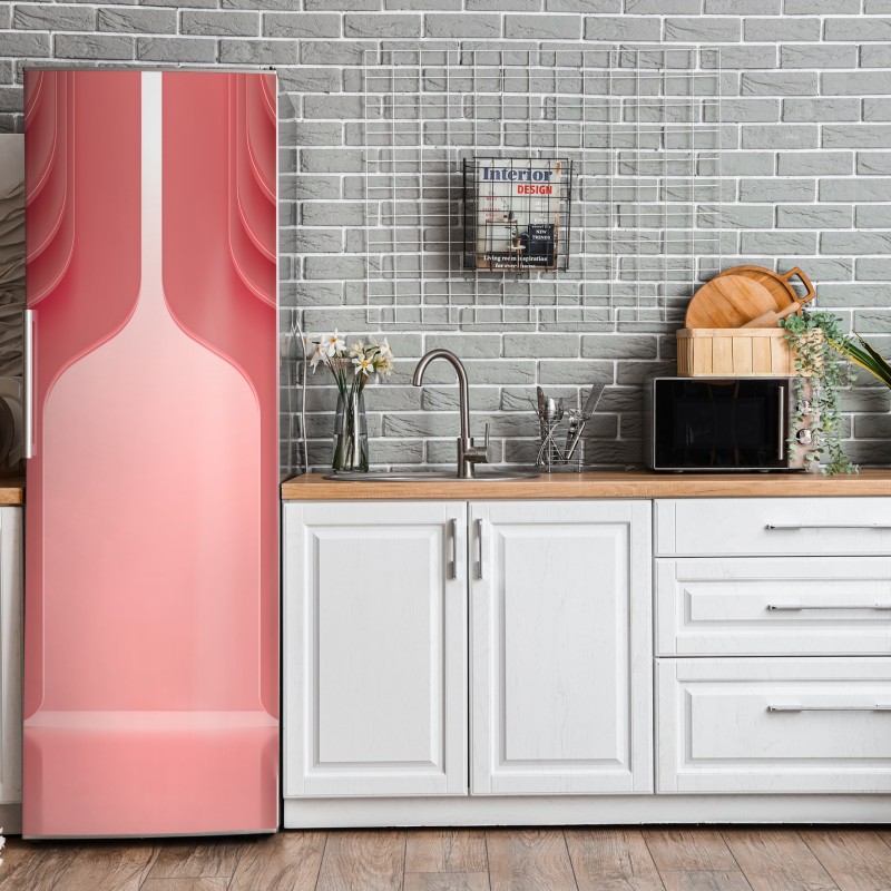 Naklejka na lodówkę słoneczna leśna ścieżka wśród sosen – Wallissimo®