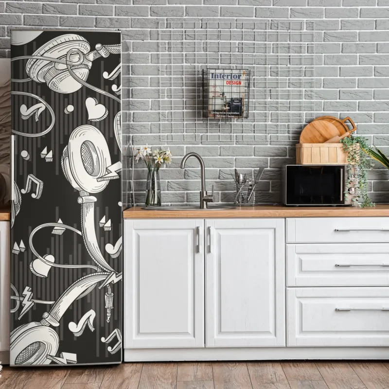 Naklejka na lodówkę trzy dmuchawce na turkusowym tle – Wallissimo®