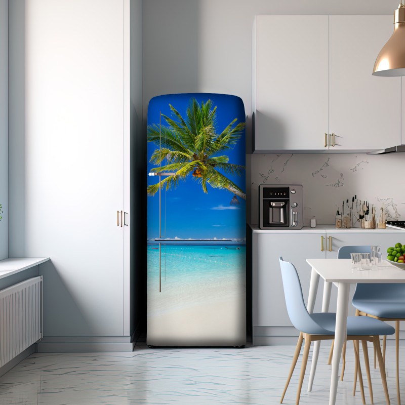 Naklejka na lodówkę tropikalna plaża w Tajlandii – Wallissimo® Naklejka na lodówkę tropikalna plaża w Tajlandii – Wallissimo®