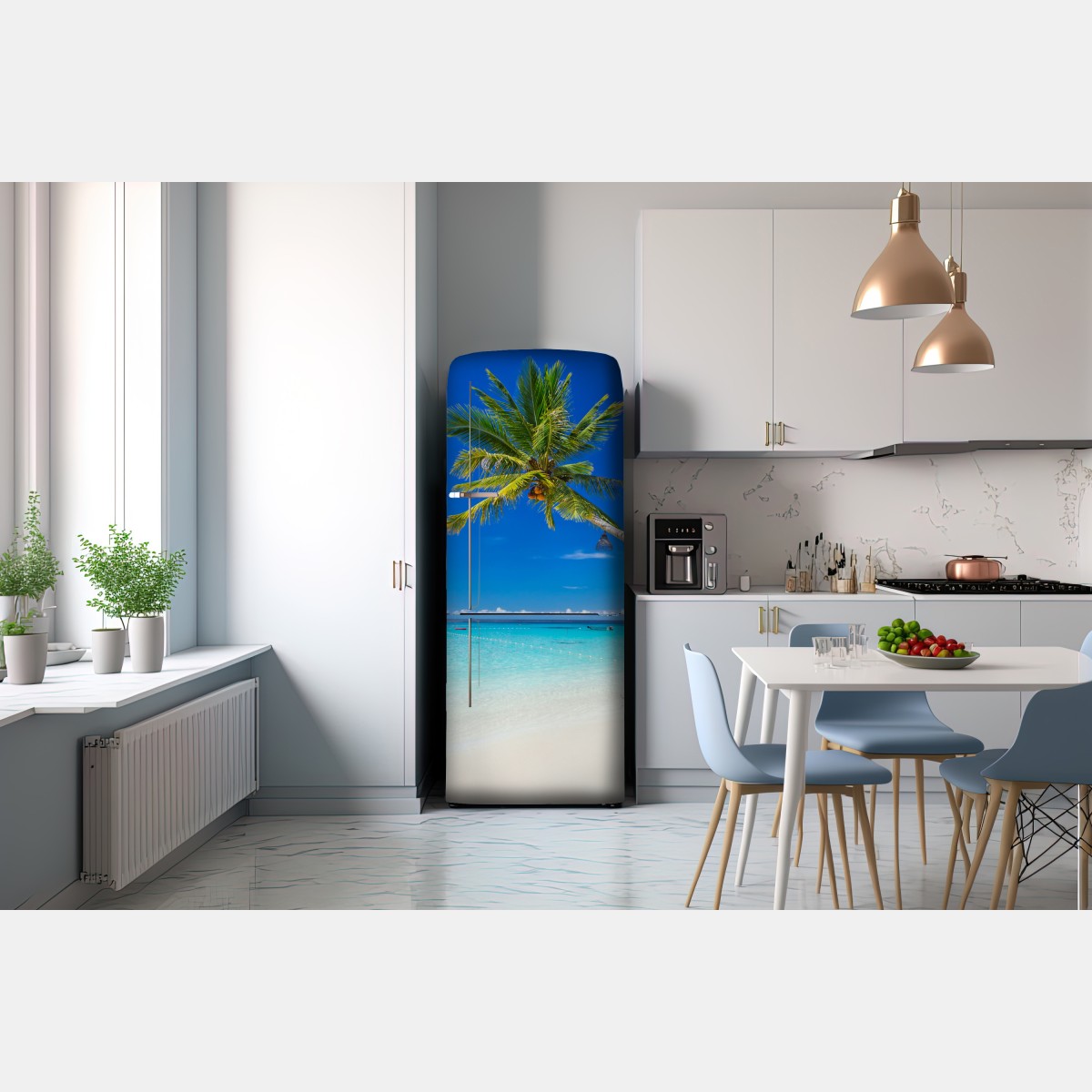 Naklejka na lodówkę tropikalna plaża w Tajlandii – Wallissimo® Naklejka na lodówkę tropikalna plaża w Tajlandii – Wallissimo®