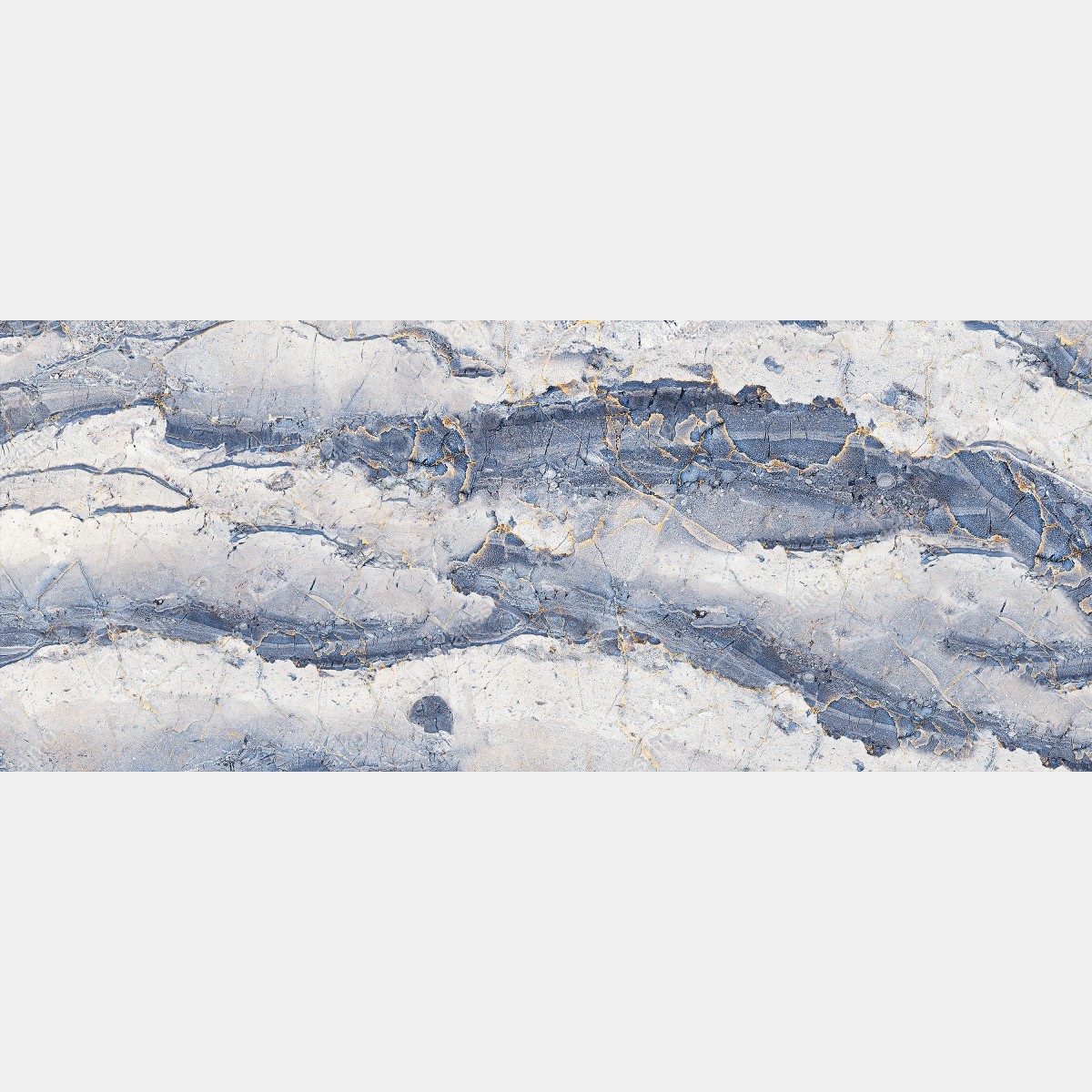 Naklejka na lodówkę niebieski marmur ze złotymi żyłami – Wallissimo® Naklejka na lodówkę niebieski marmur ze złotymi żyłami – Wallissimo®