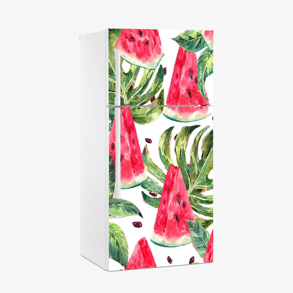 Fridge sticker watercolor watermelon summer pattern