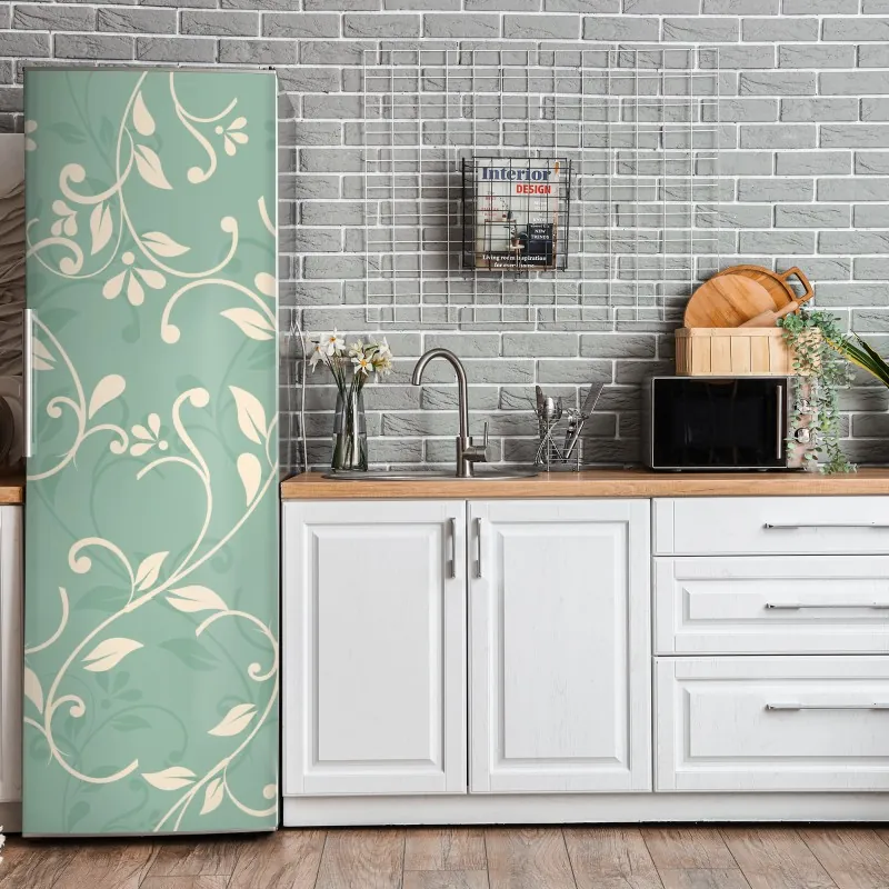 Naklejka na lodówkę spokojna zielona kładka leśna – Wallissimo®