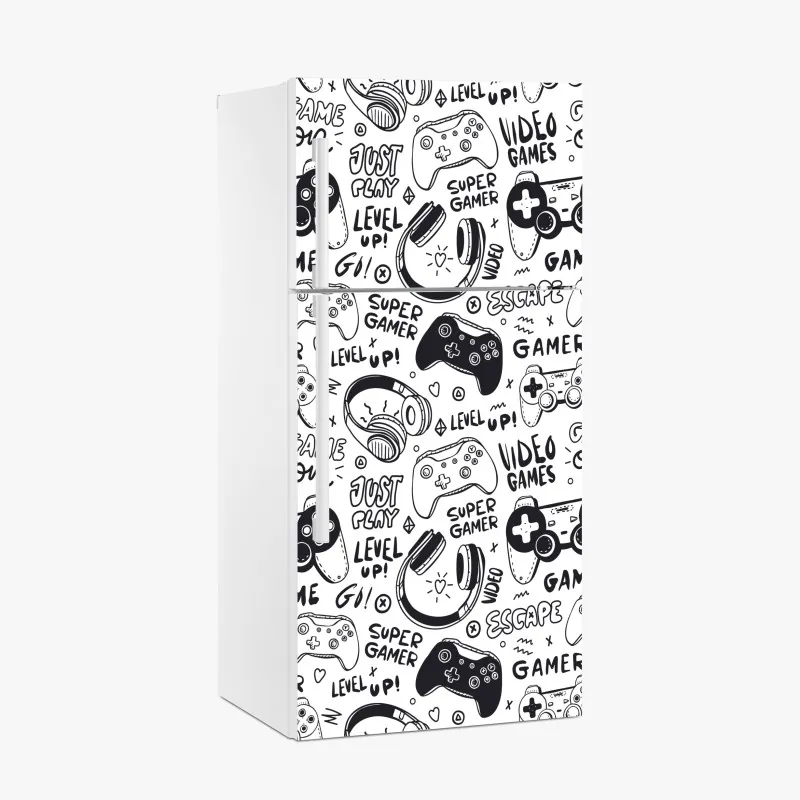 Naklejka na lodówkę intymny monochromatyczny portret – Wallissimo®