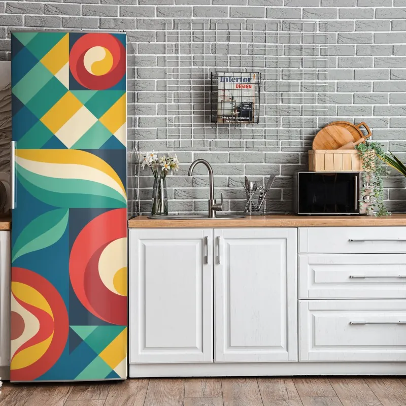 Naklejka na lodówkę mglisty wąwóz przy Upper Sunwapta Falls, Jasper National Park – Wallissimo®