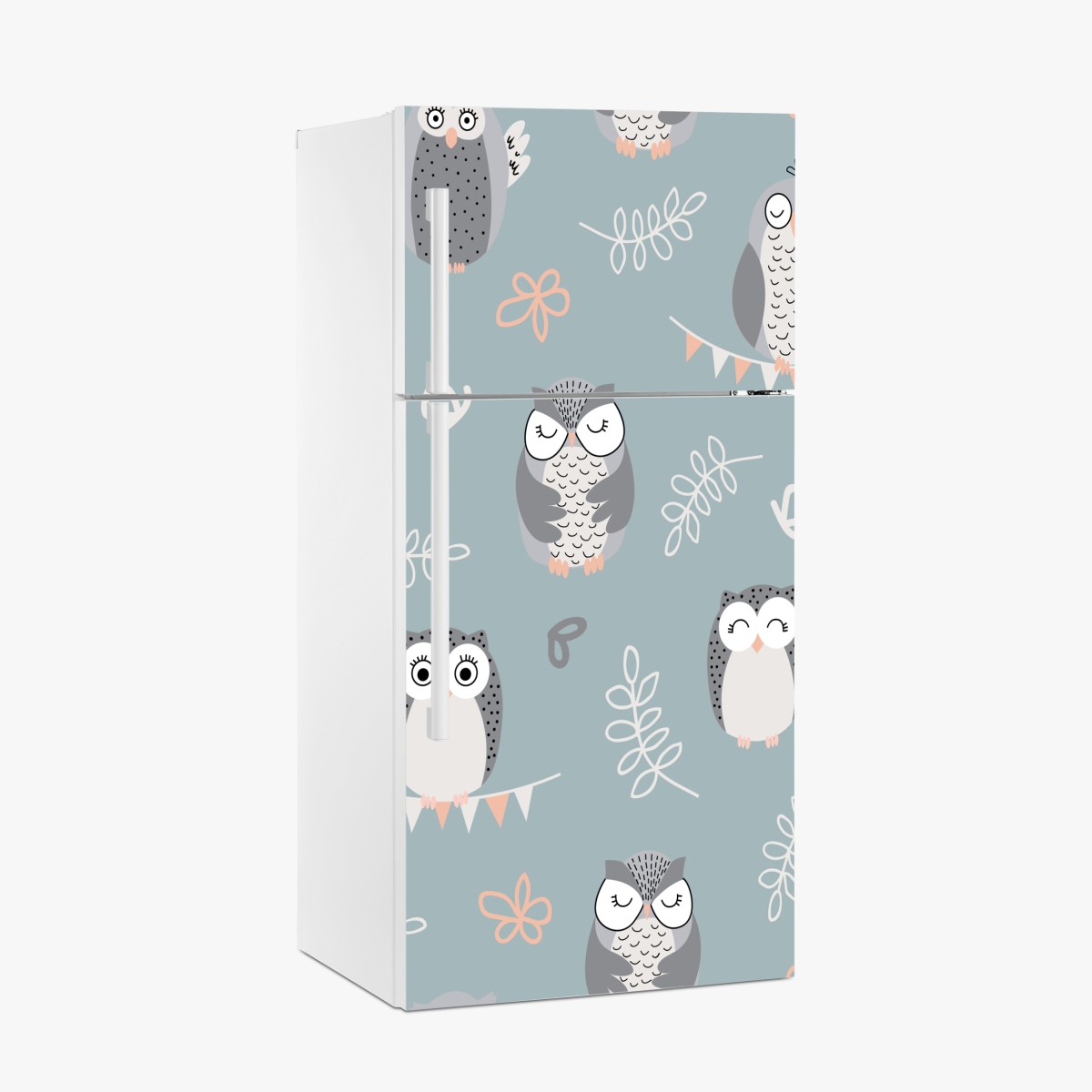 Fridge sticker cute owl pattern for kids room