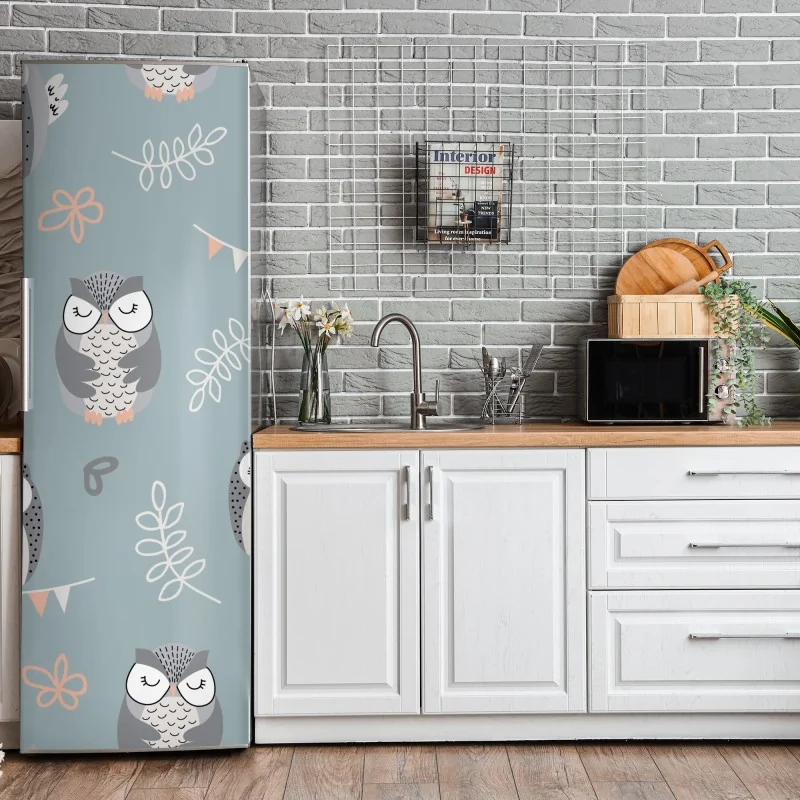 Naklejka na lodówkę czarny marmur z żyłami – Wallissimo®