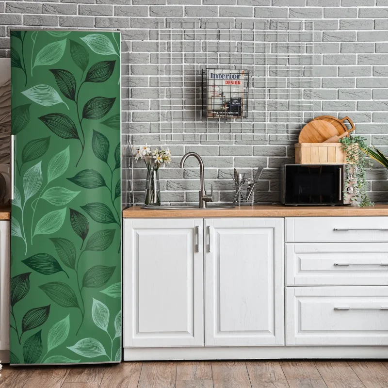 Naklejka na lodówkę czarna faktura marmuru – Wallissimo®