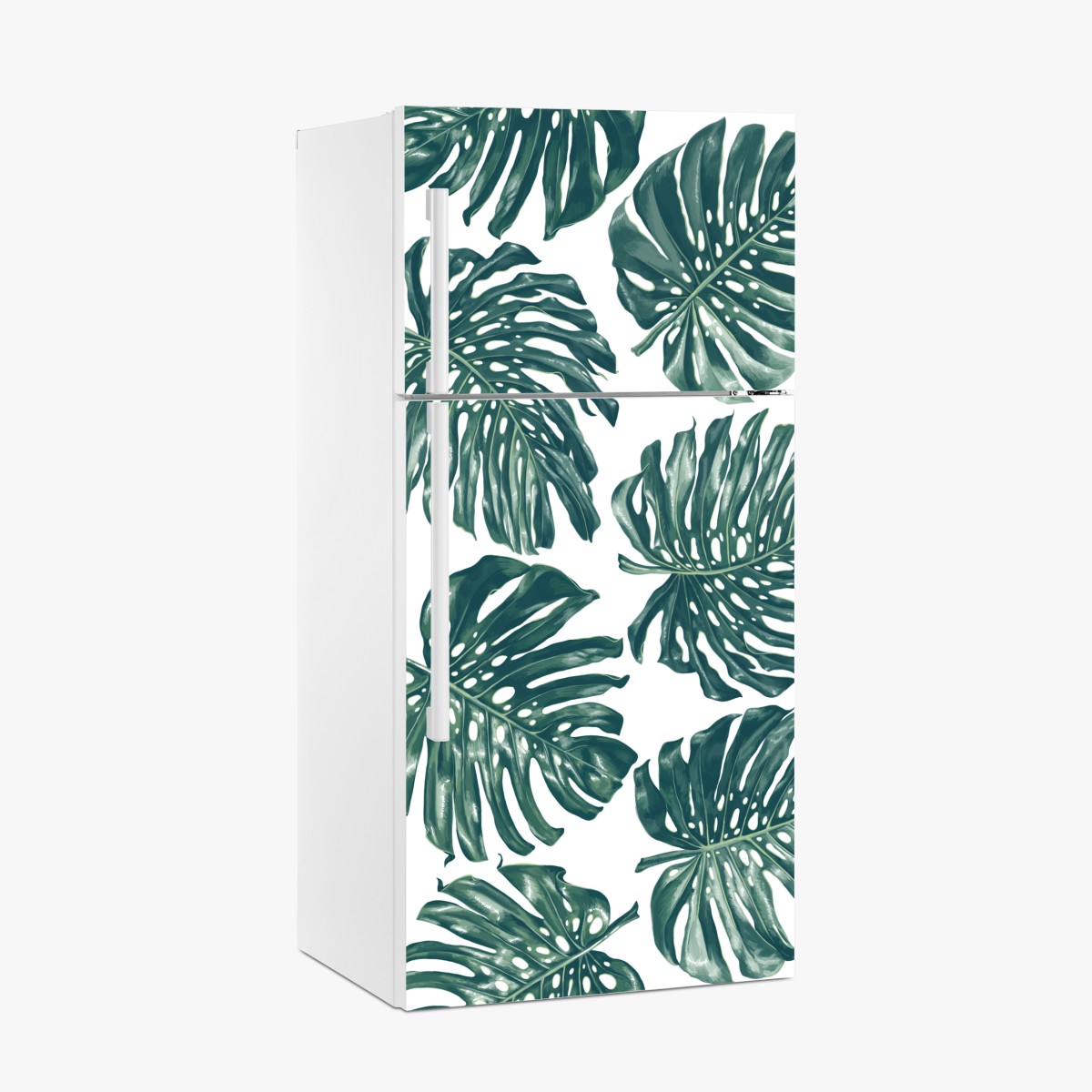 Fridge sticker monstera leaf botanical pattern