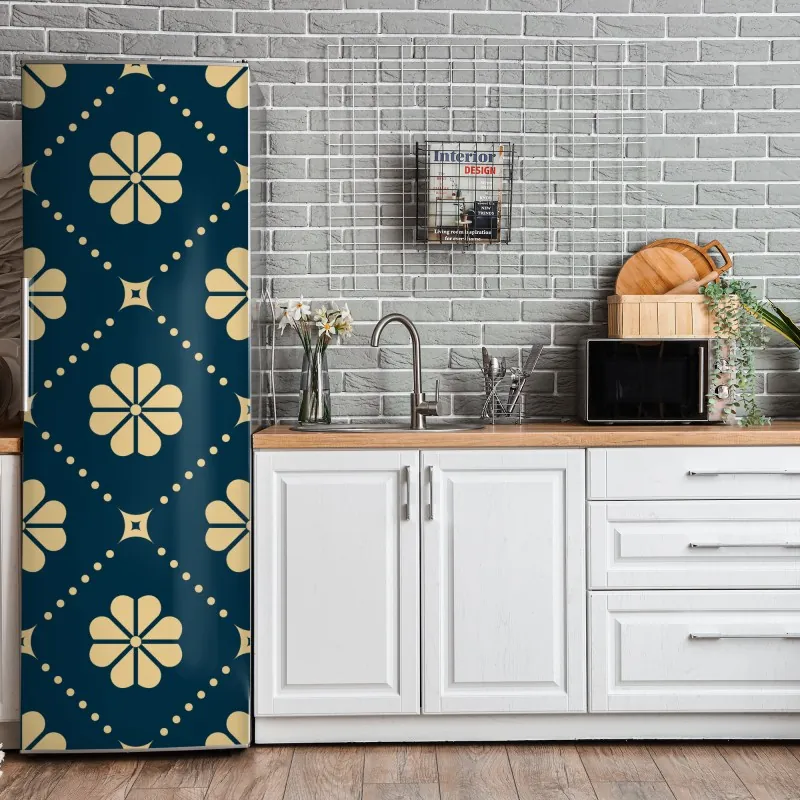 Naklejka na lodówkę monochromatyczny przepływ komórek – Wallissimo®