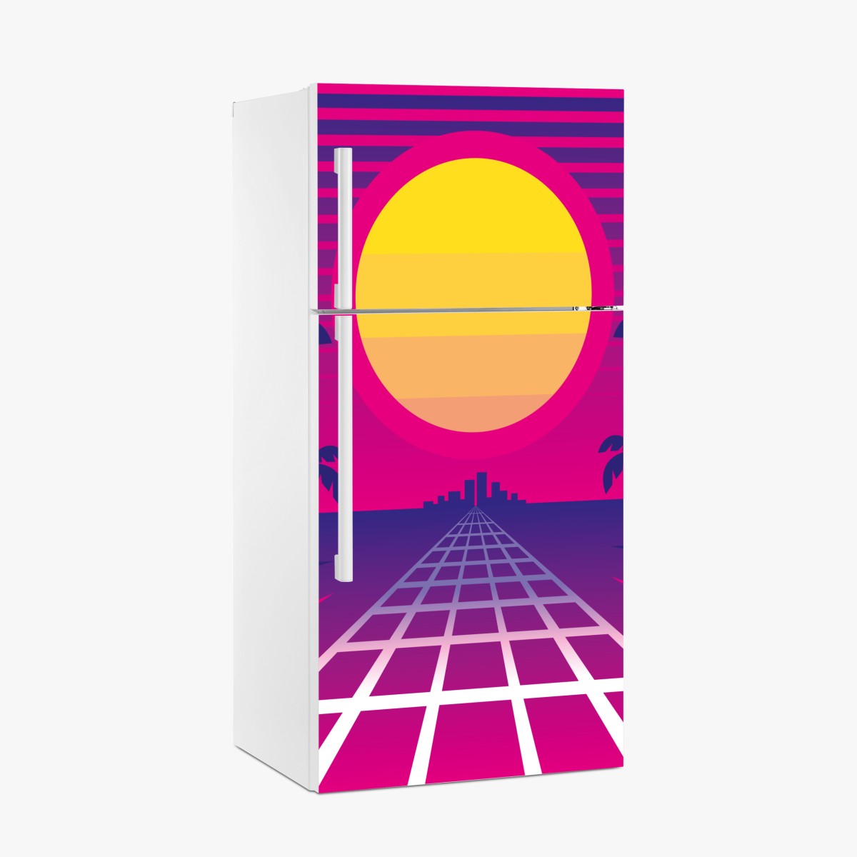 Fridge sticker neon sunset boulevard