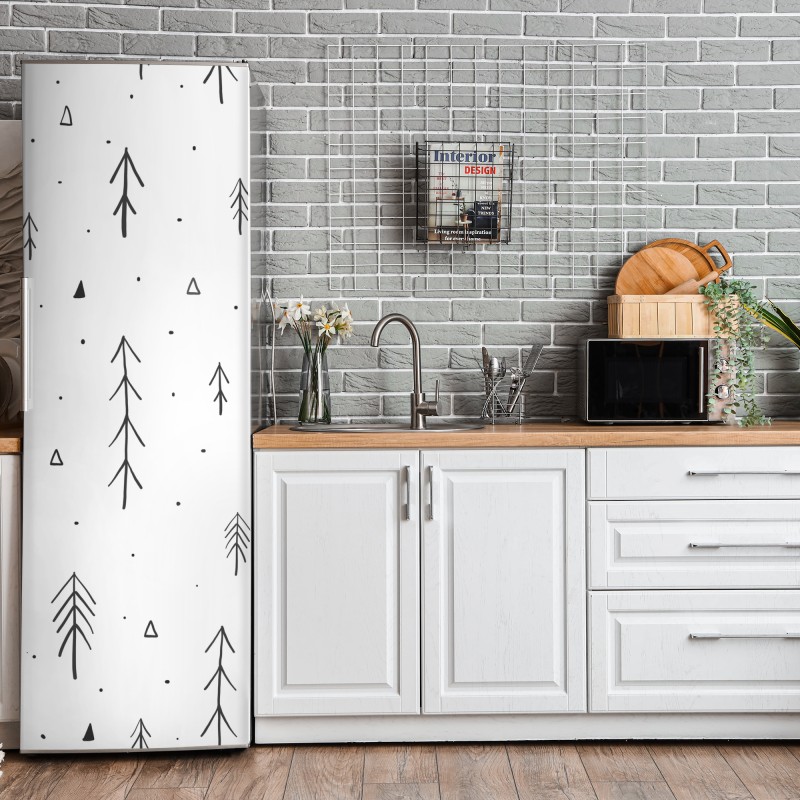 Naklejka na lodówkę trzy dmuchawce na turkusowym tle – Wallissimo®