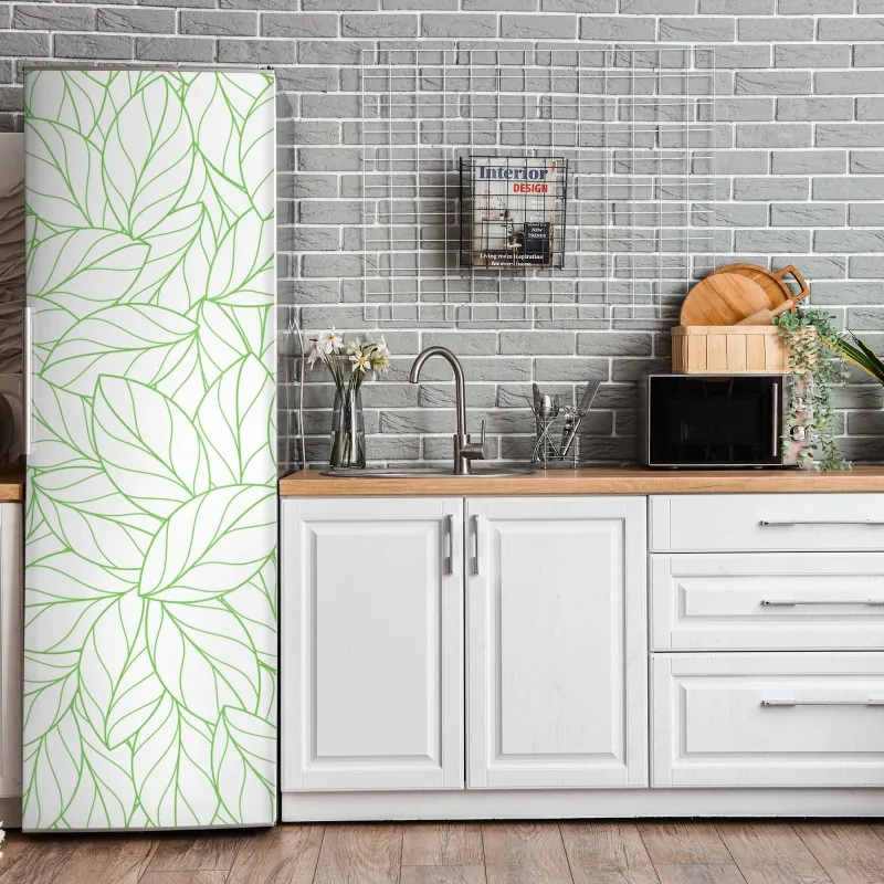 Naklejka na lodówkę złote geometryczne fasety – Wallissimo®