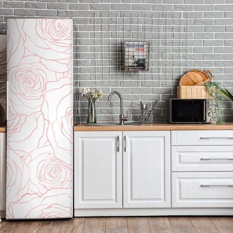 Naklejka na lodówkę ciemna faktura marmuru – Wallissimo®