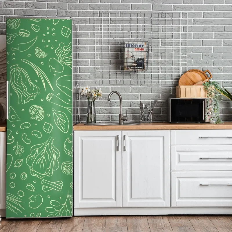 Naklejka na lodówkę spokojne jezioro z górskim odbiciem – Wallissimo®