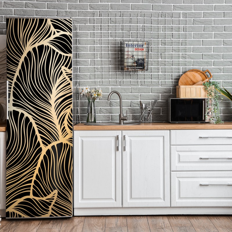 Naklejka na lodówkę pastelowy wzór muszelkowy – Wallissimo®