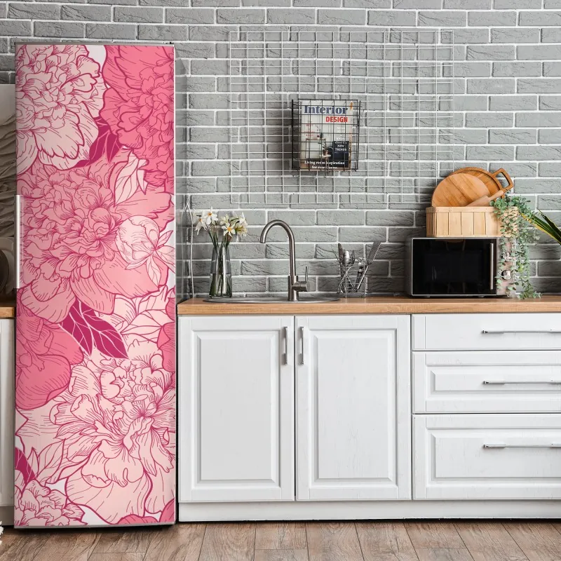 Naklejka na lodówkę złote wydmy minimalistyczny krajobraz – Wallissimo®