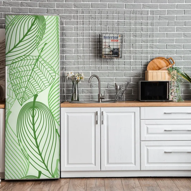 Naklejka na lodówkę nowoczesny geometryczny wzór architektoniczny – Wallissimo®