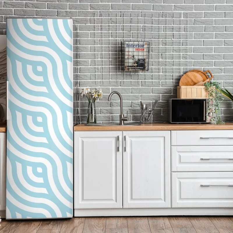 Naklejka na lodówkę zabawny wzór z zebrami – Wallissimo®